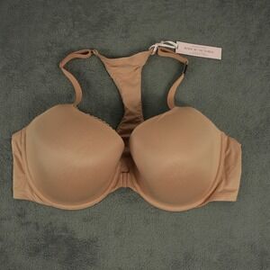Victoria's Secret Body by Victoria Bra Womens 42DD Nude Lined Demi Racerback